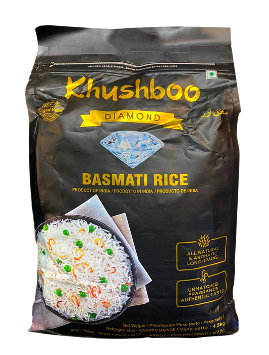 KHUSHBOO බාස්මතී සහල්    Khushboo DIAMOND BASMATHI RICE Basmati Sahal  5Kg