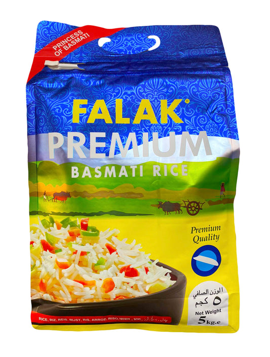 FALAK බාස්මතී සහල් FALAK PREMIUM BASMATI RICE Basmathi Sahal 5Kg