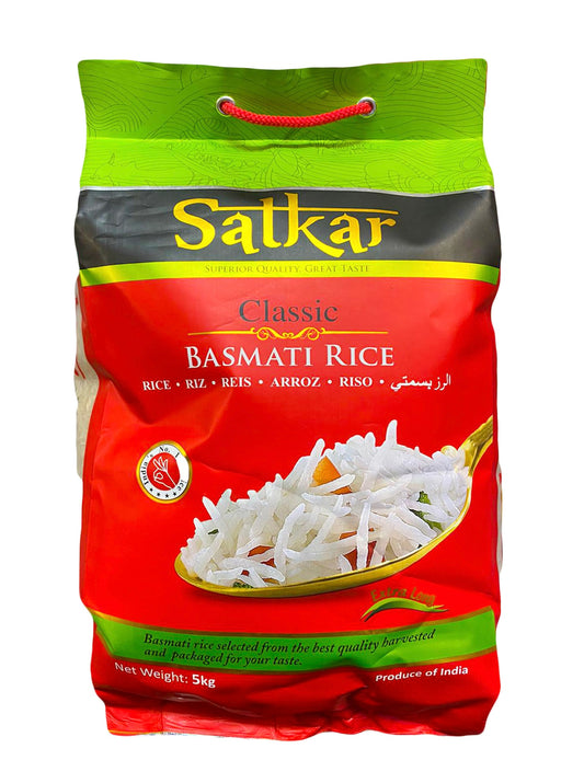 Satkar බාස්මතී සහල්   Satkar Classic Basmati Rice Basmathi Sahal 1Kg,5Kg