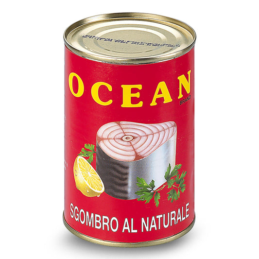 සැමන්  OCEAN MACKEREL AL NATURALE (SGOMBRO) Tin Malu 400g Food