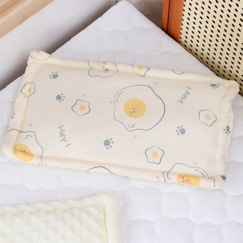 Cotton Baby Bedding Pillow Gentle Support Newborn Baby Pillow for Infants Sleep